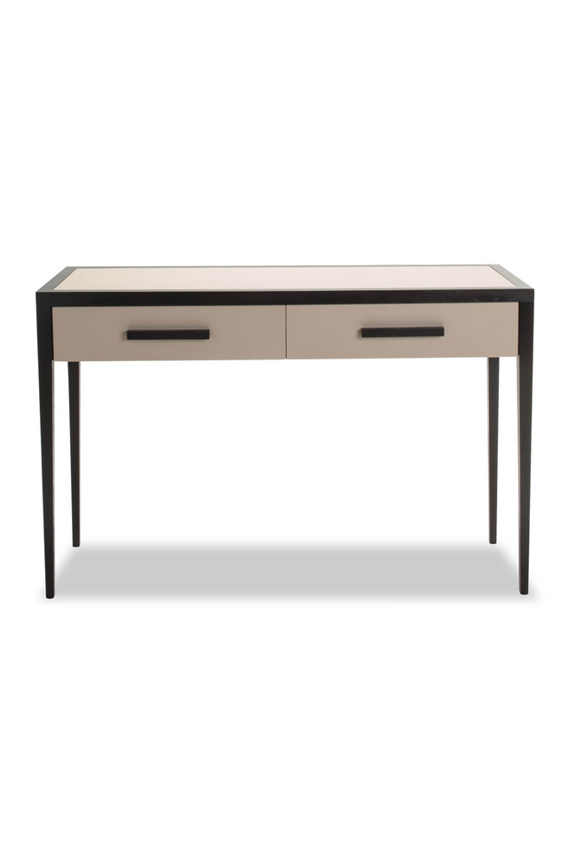 Beige Leather Console Table | Liang & Eimil Liza | OROA.com