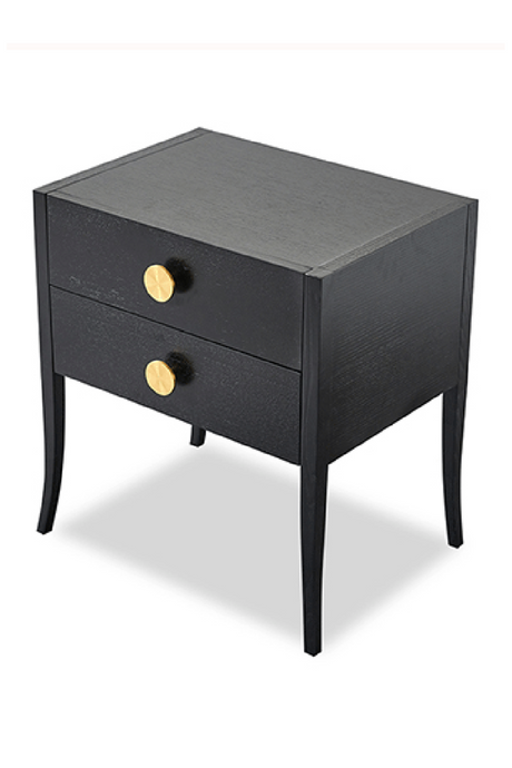 Black Rectangular Bedside Table | Liang & Eimil Orly | OROA