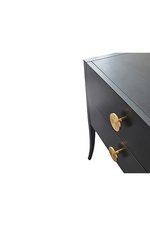 Black Rectangular Bedside Table | Liang & Eimil Orly | OROA