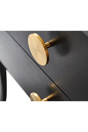 Black Rectangular Bedside Table | Liang & Eimil Orly | OROA