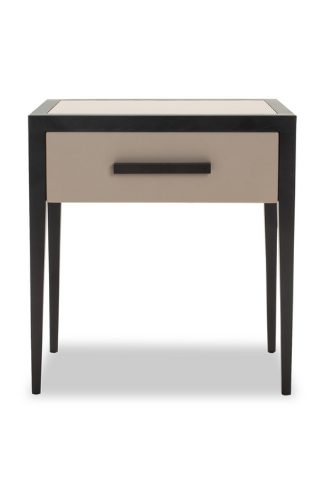 Beige Leather Bedside Table | Liang & Eimil Liza | OROA.com