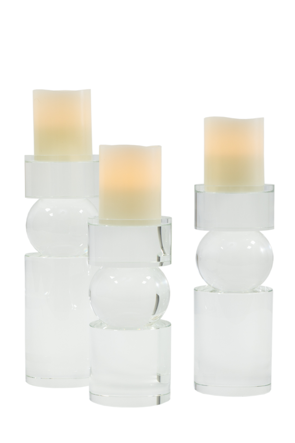 Glass Candle Holder (M) | Liang & Eimil Crystal II | Oroa.com