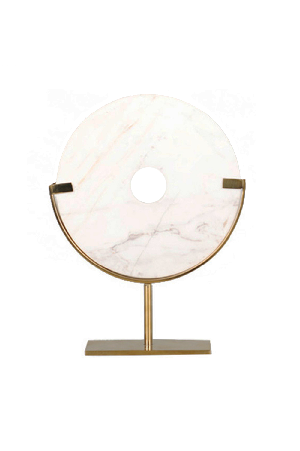Round White Marble Sculpture | Liang & Eimil Marble | Oroa.com