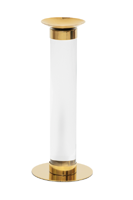 White Gold Pillar Candle Holder (L) | Liang & Eimil | Oroa.com