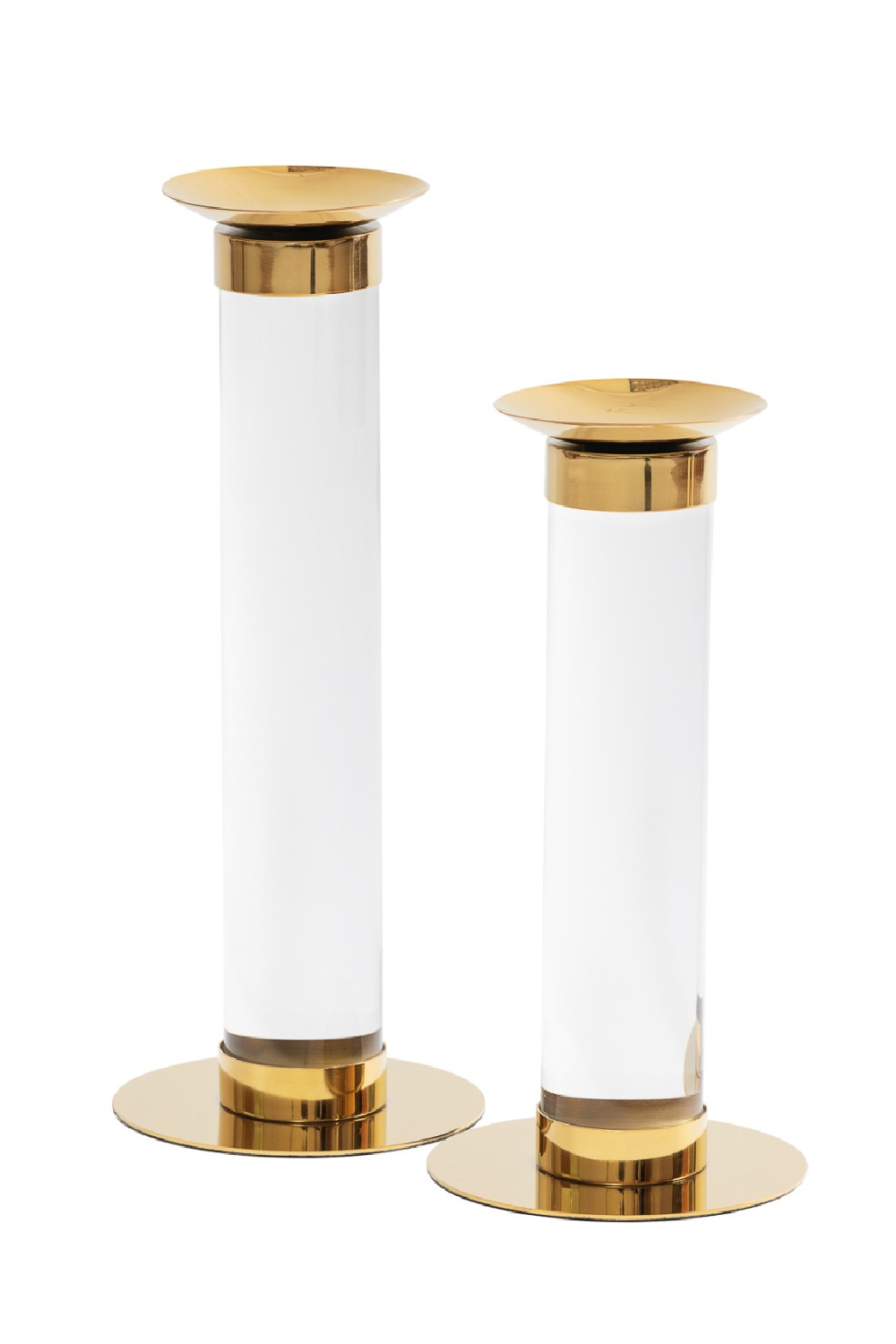 White Gold Pillar Candle Holder (L) | Liang & Eimil | Oroa.com