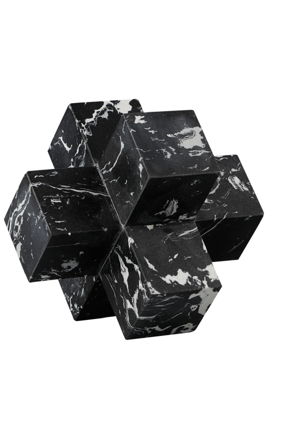 Large Geometric Black Marble Sculpture | Liang & Eimil | Oroa.com