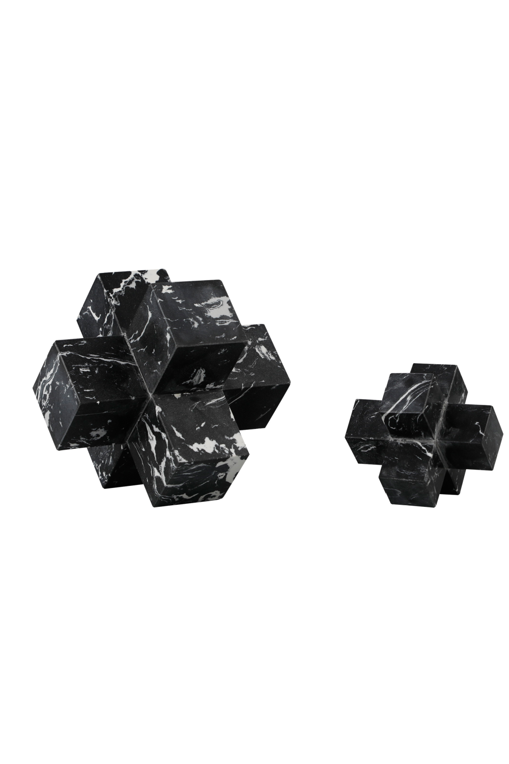 Small Geometric Black Marble Sculpture | Liang & Eimil | Oroa.com