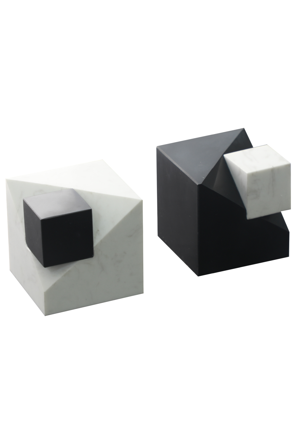 Geometric Marble Table Decoration | Liang & Eimil Cubic I | Oroa.com