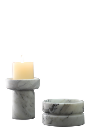 White Marble Candle Holder | Liang & Eimil Lamonte | Oroa.com