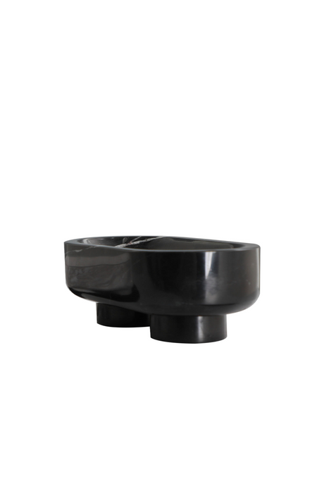 Black Marble Oval Tray | Liang & Eimil Mercer | OROA.com