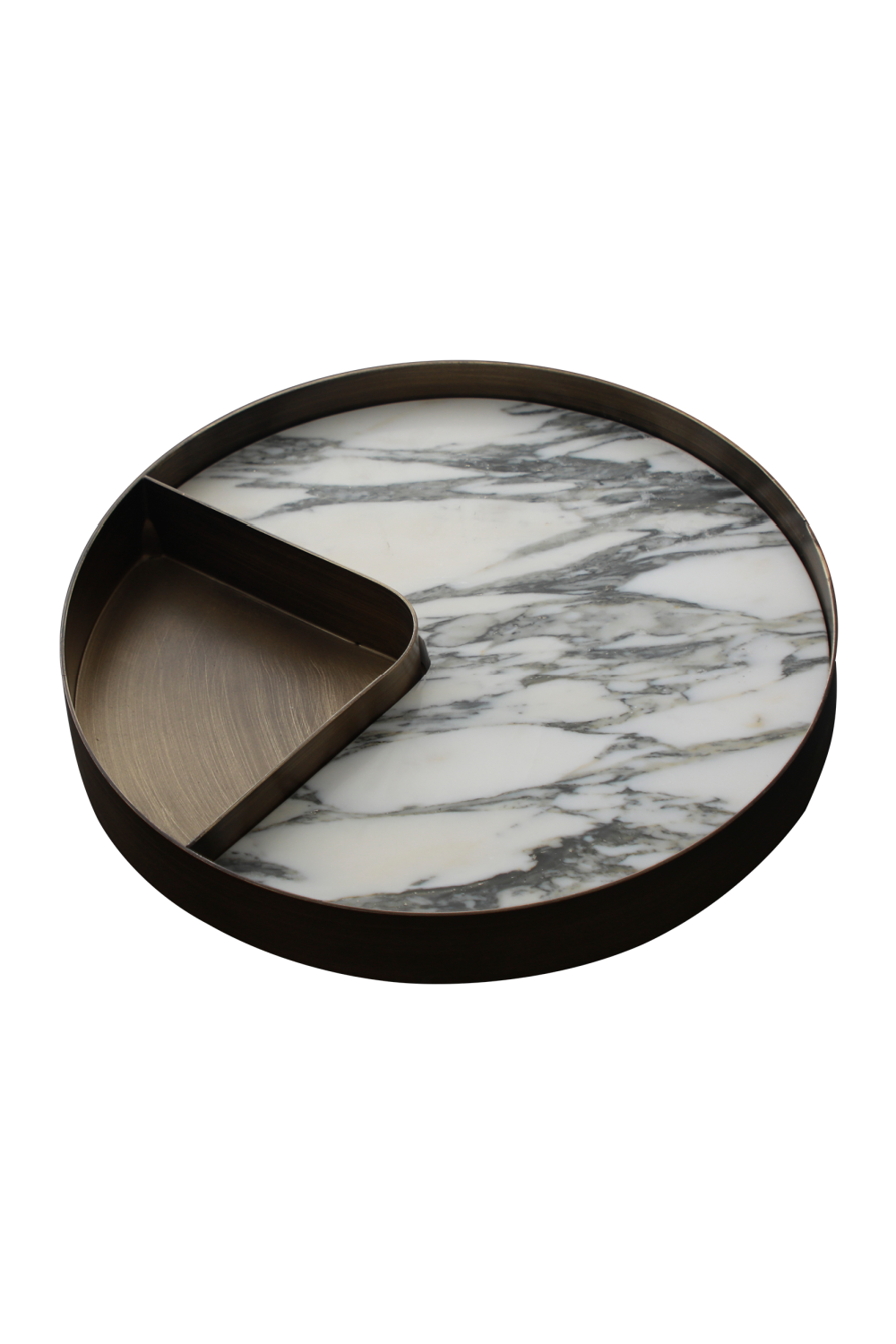 Iron Framed White Marble Tray | Liang & Eimil Alden | OROA.com