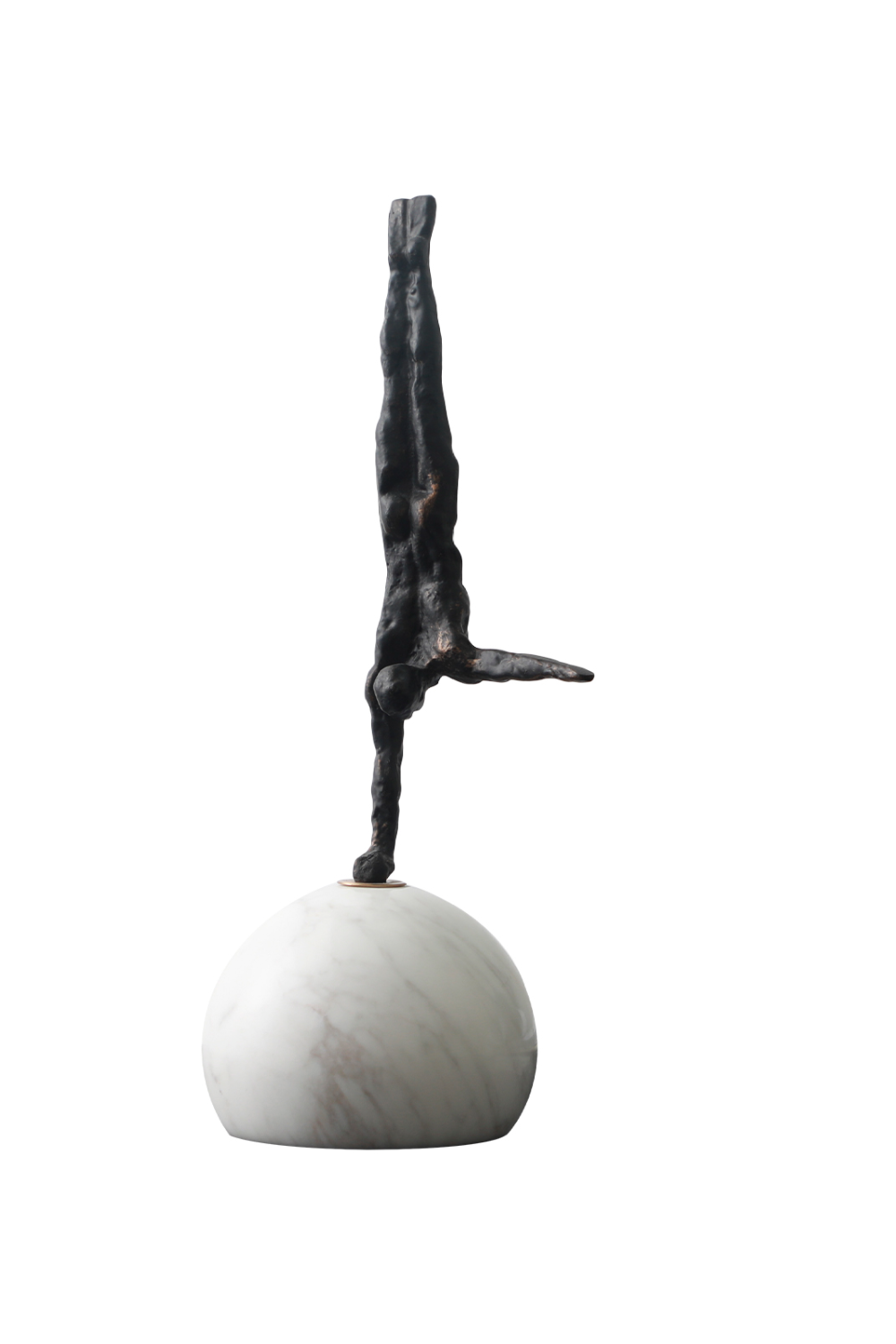Dark Bronze Man Sculpture | Liang & Eimil Handstand | OROA.com