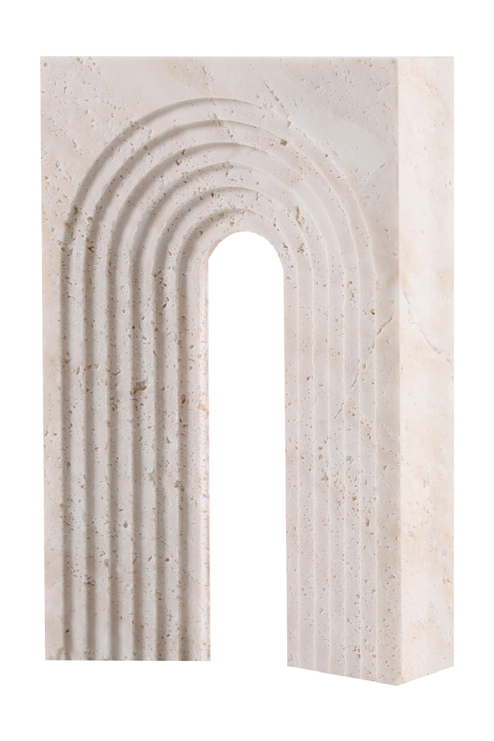 Beige Travertine Sculpture | Liang & Eimil Arch II | Oroa.com