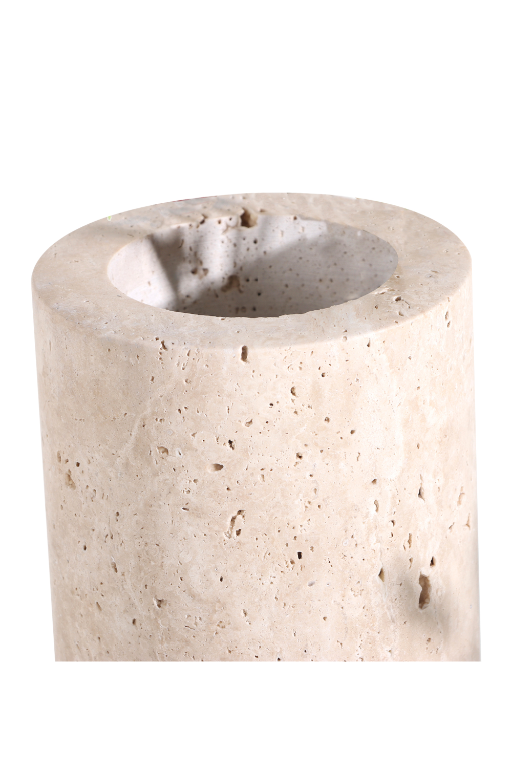 Beige Marble Cylindrical Candle Holder | Liang & Eimil Berkley | Oroa.com