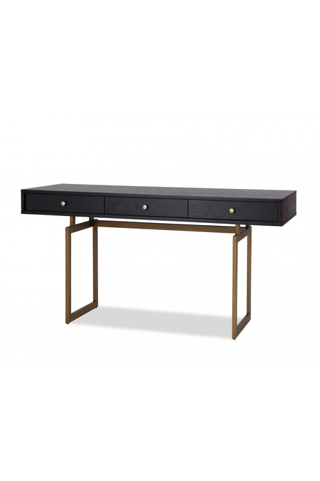 Antique Brass Leg Wooden Desk | Liang & Eimil Hamilton | Oroa.com