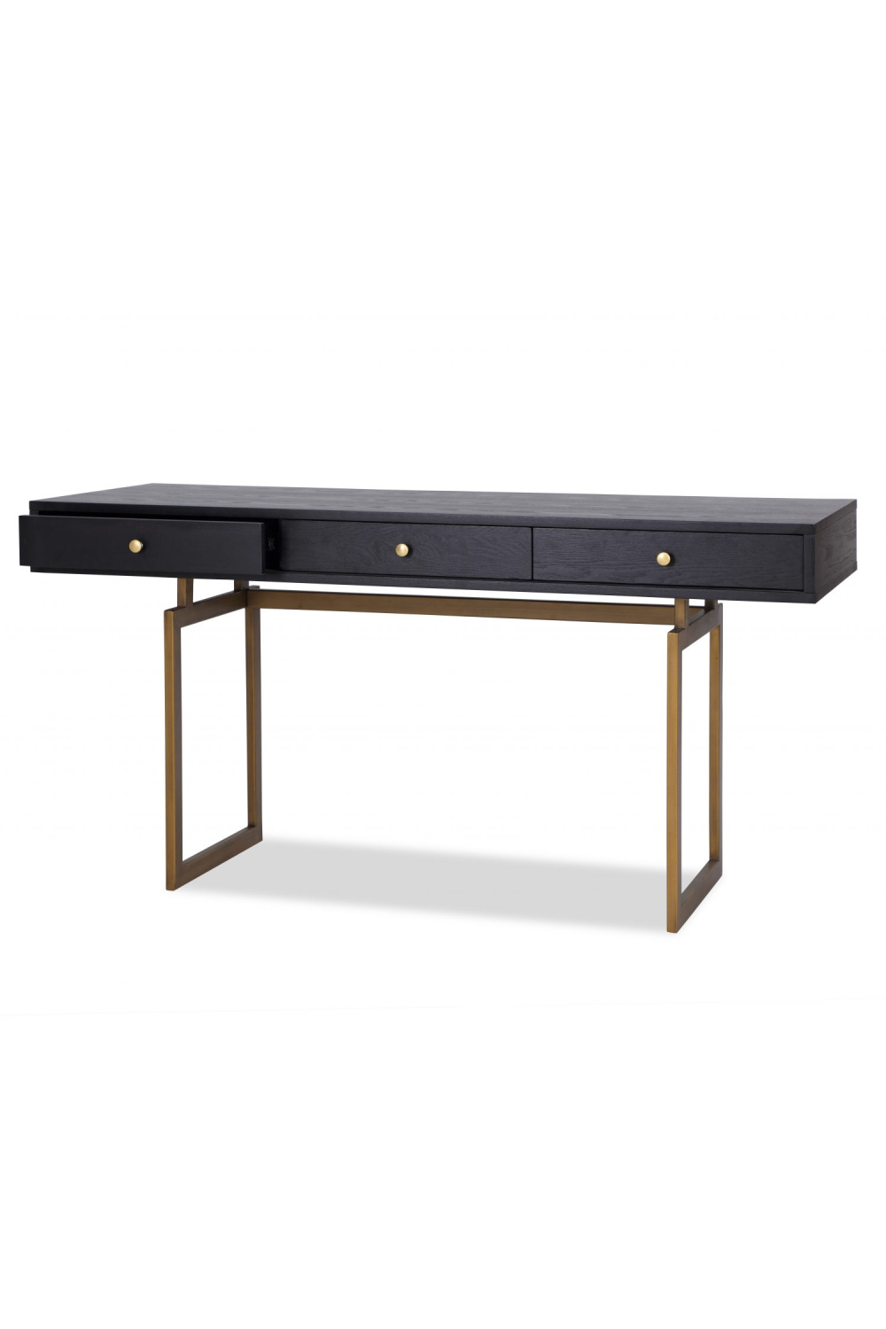 Antique Brass Leg Wooden Desk | Liang & Eimil Hamilton | Oroa.com