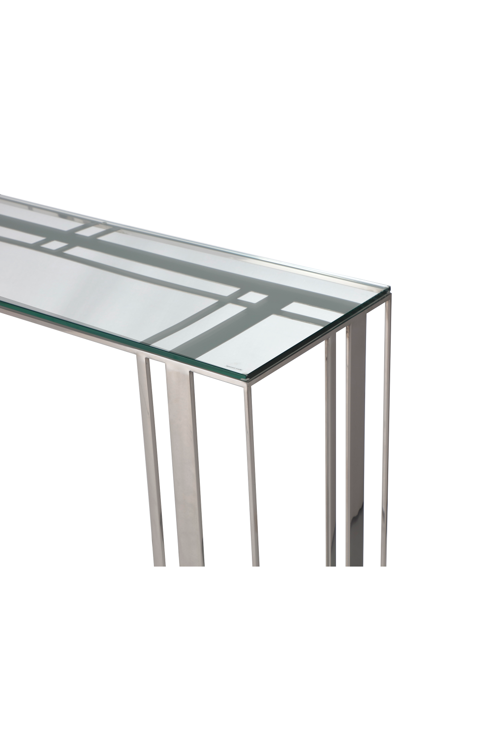 Glass Silver Console Table | Liang & Eimil Lafayette | OROA