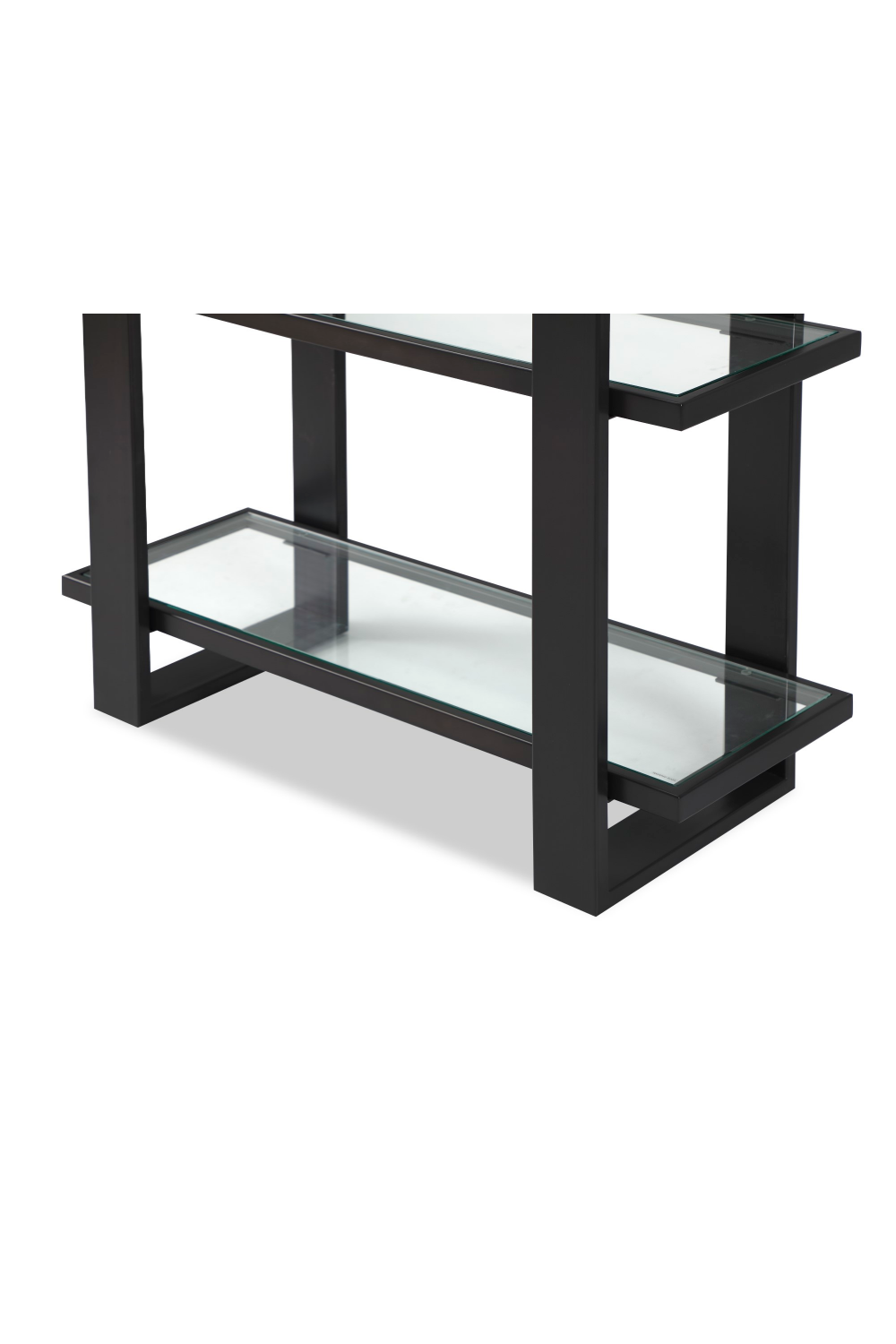 Dark Brown/Black Metal Glass Bookcase | Liang & Eimil Arundel | Oroa.com