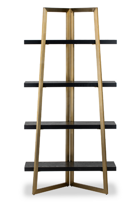 Black 4-Shelf Wooden Bookcase | Liang & Eimil Andaz | Oroa.com