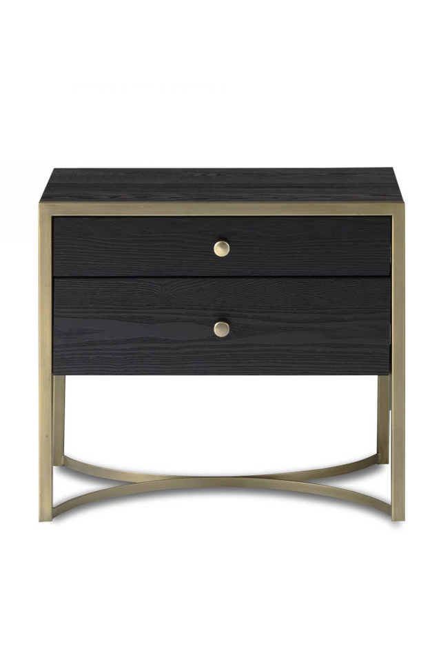 2-Drawer Brass Bedside Table | Liang & Eimil Rivoli | Oroatrade.com