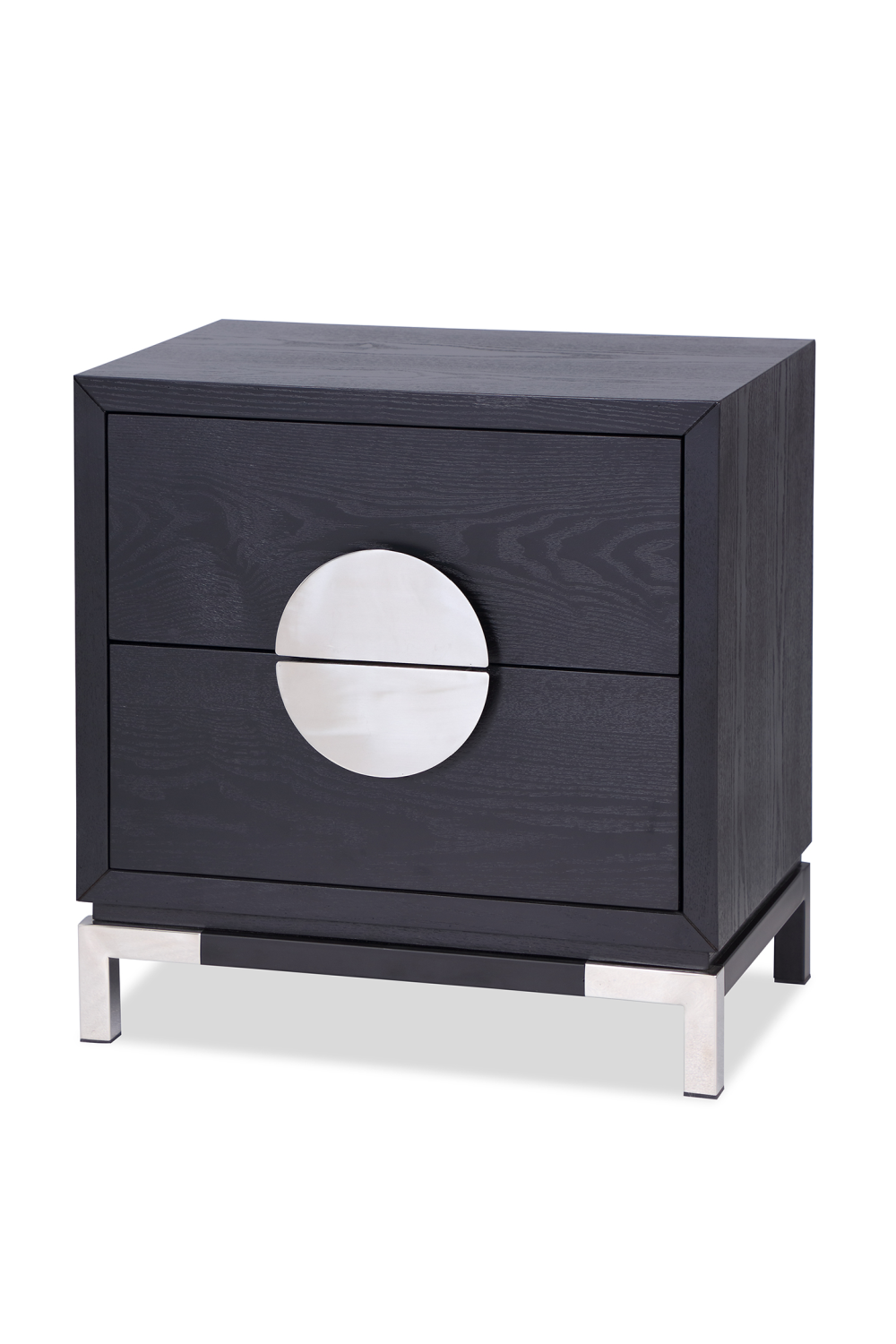 Silver 2-Drawer Bedside Table | Liang & Eimil Otium | OROA