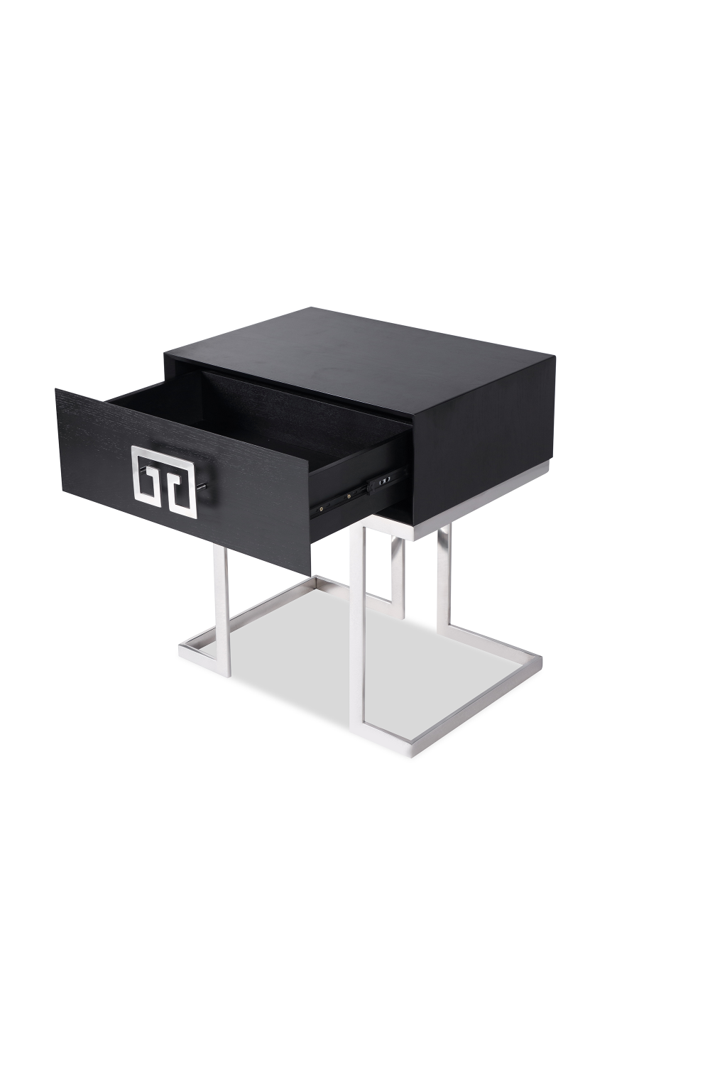 Rectangular Silver Bedside Table | Liang & Eimil Nobbu | Oroa.com