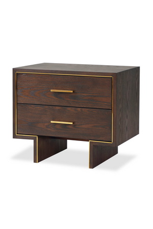 Dark Brown Rectangular Bedside Table | Liang & Eimil Tigur | Oroa.com