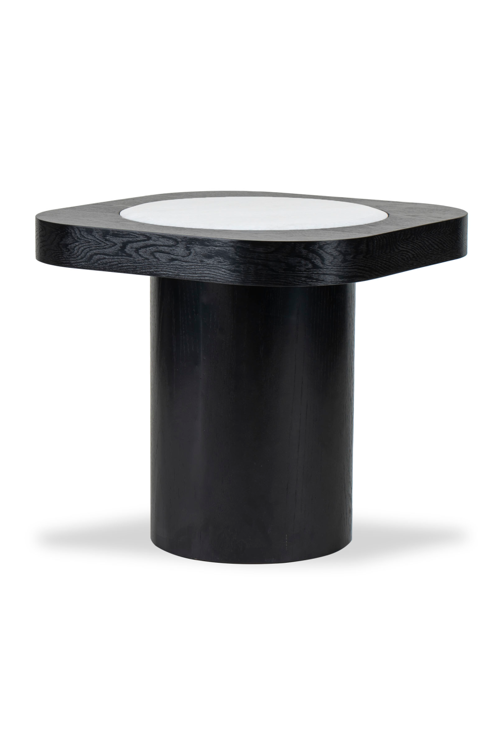 Black Ash Pedestal Side Table | Liang & Eimil Mythos | OROA