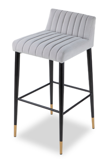 Gray Velvet Barstool | Liang & Eimil Coltrane | Oroa.com