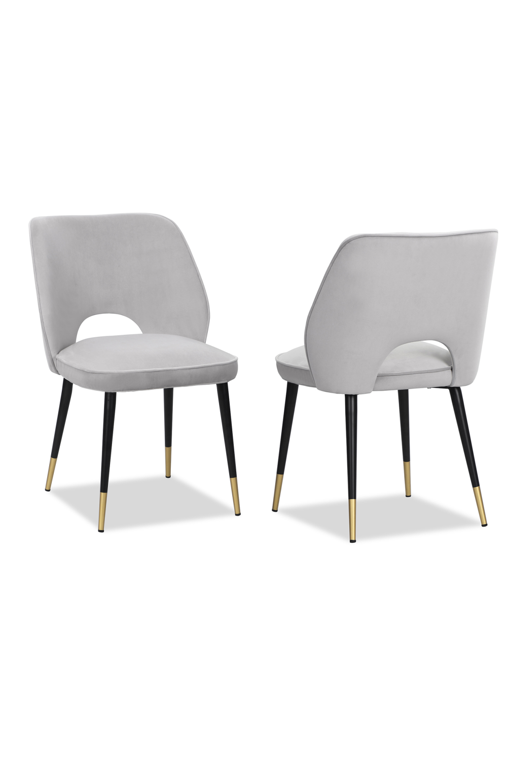 Light Gray Velvet Dining Chairs (2) | Liang & Eimil Jagger | Oroatrade.com
