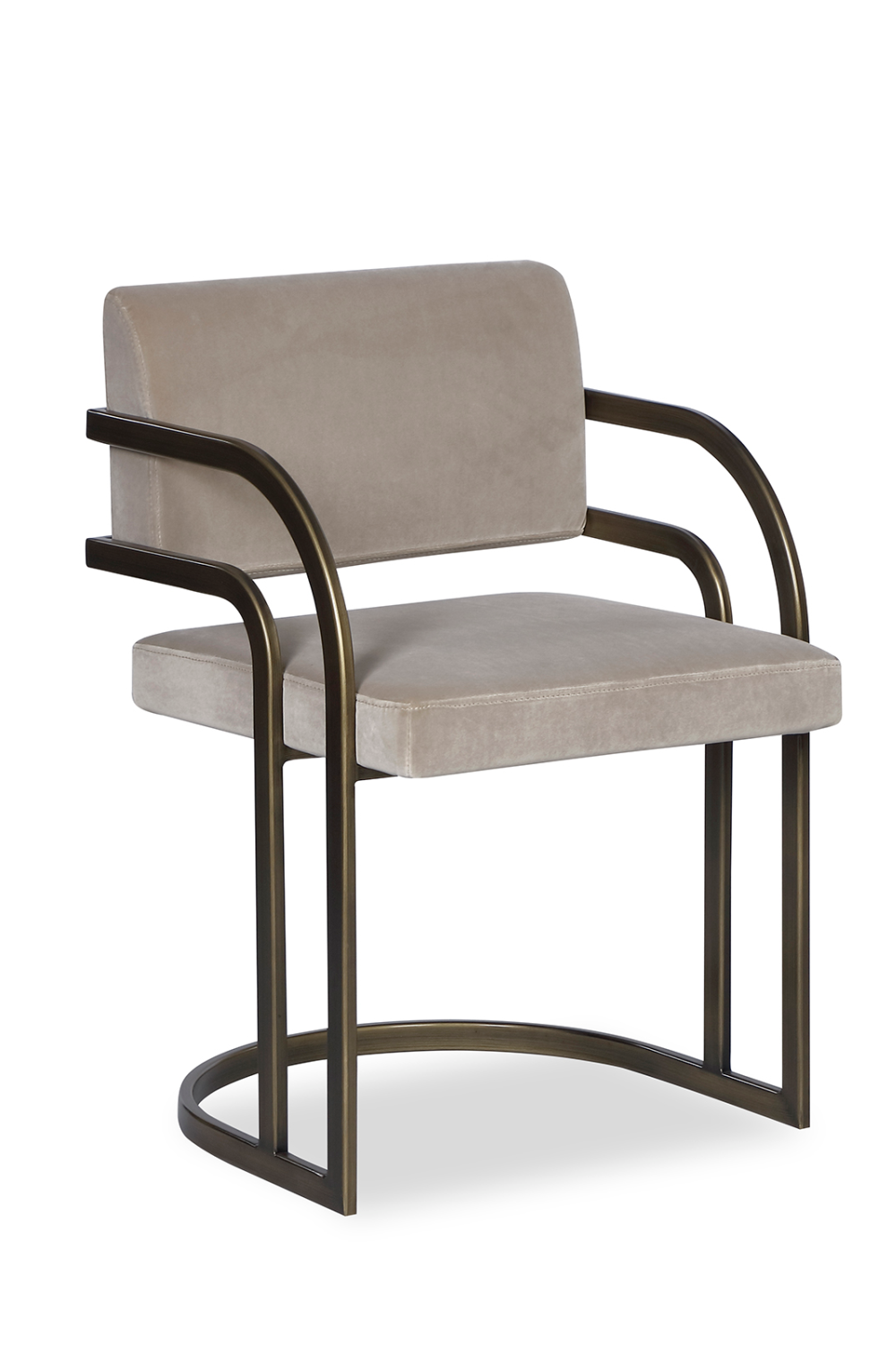 Bronze Framed Mink Velvet Dining Chair | Liang & Eimil Dylan | OROA.com