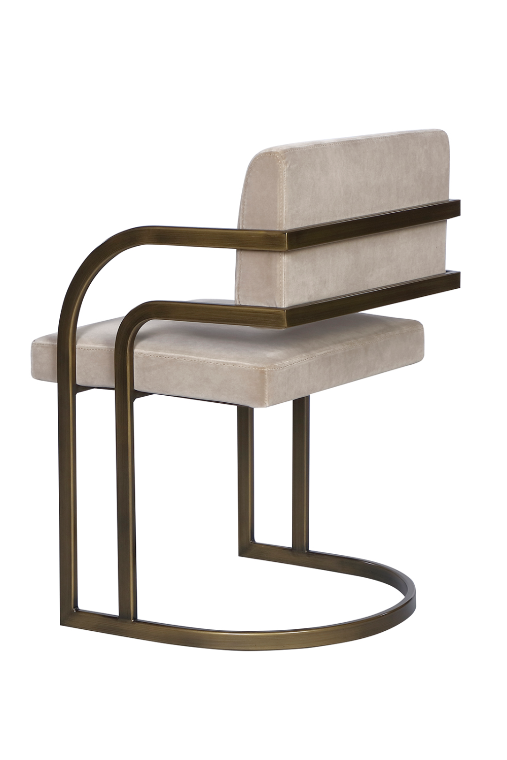 Bronze Framed Mink Velvet Dining Chair | Liang & Eimil Dylan | OROA.com