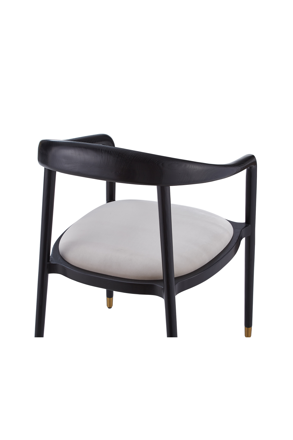 Curved Back Ash Gray Dining Chair | Liang & Eimil Fluid | OROA