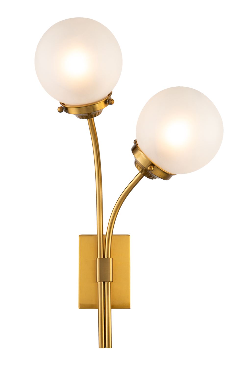 Brass White Globe Wall Lamps (2) | Liang & Eimil Opal | Oroa.com