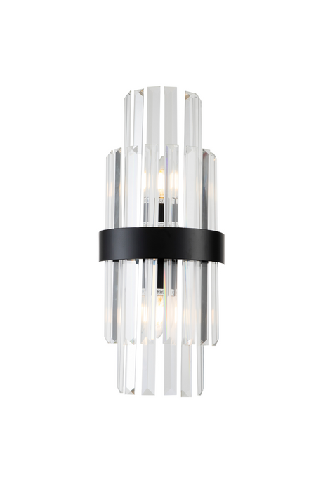 Black Metal and Glass Wall Lamp | Liang & Eimil Regency