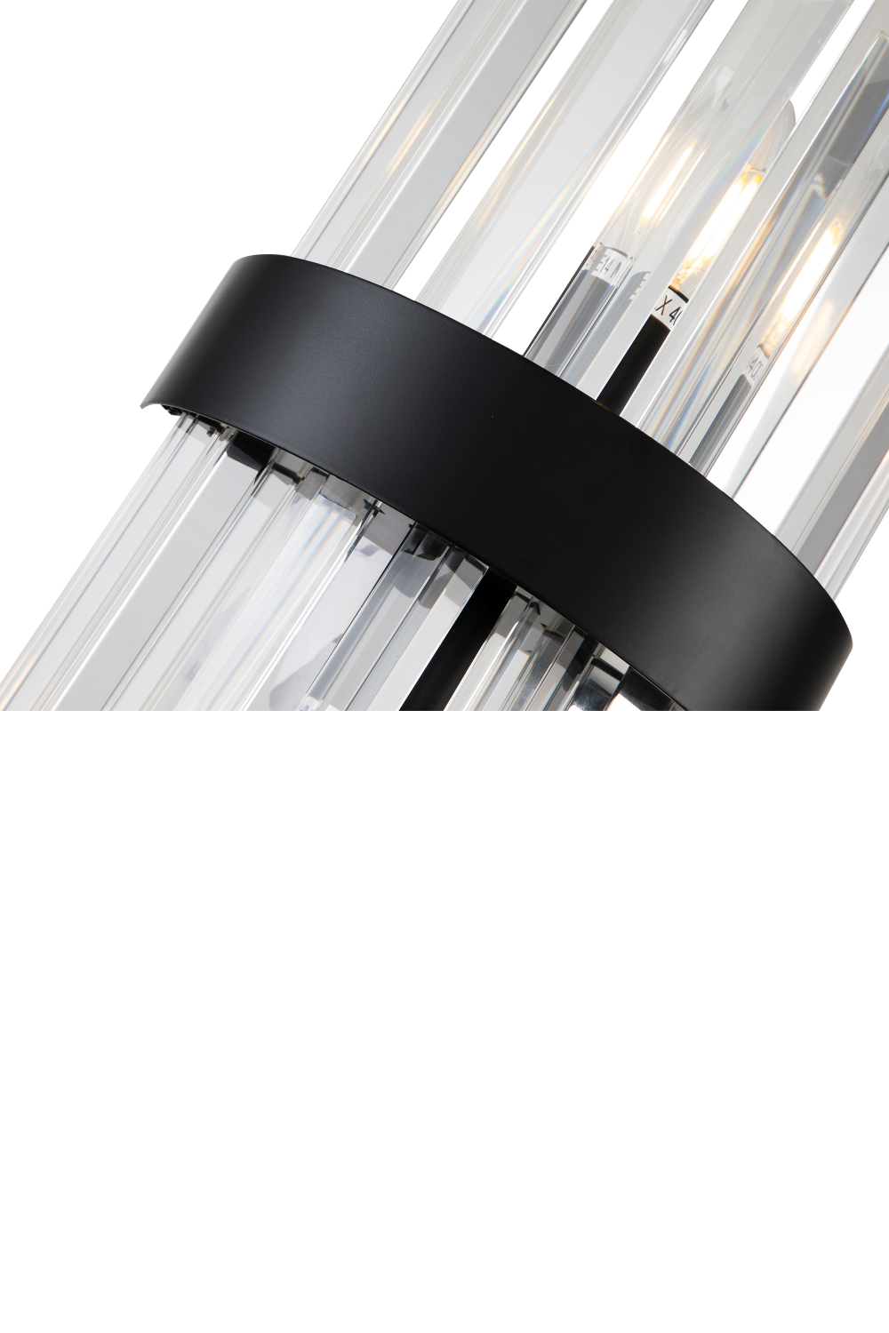 Black Metal and Glass Wall Lamp | Liang & Eimil Regency