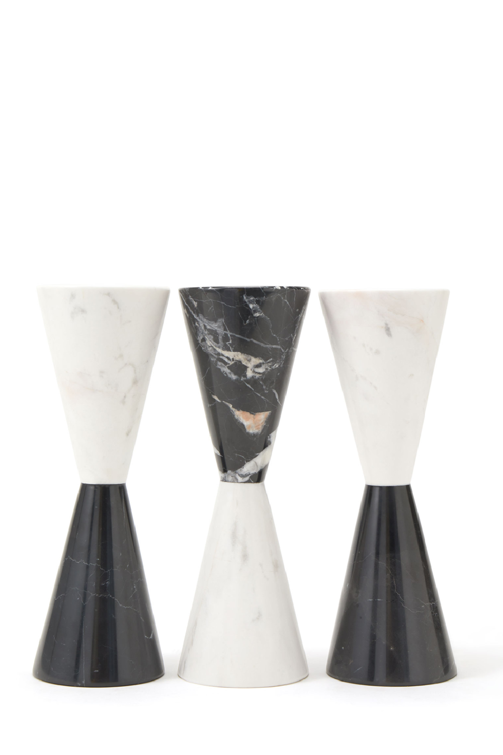 Black & White Marble Sculpture Candle Holder | Liang & Eimil Bond | Oroa.com