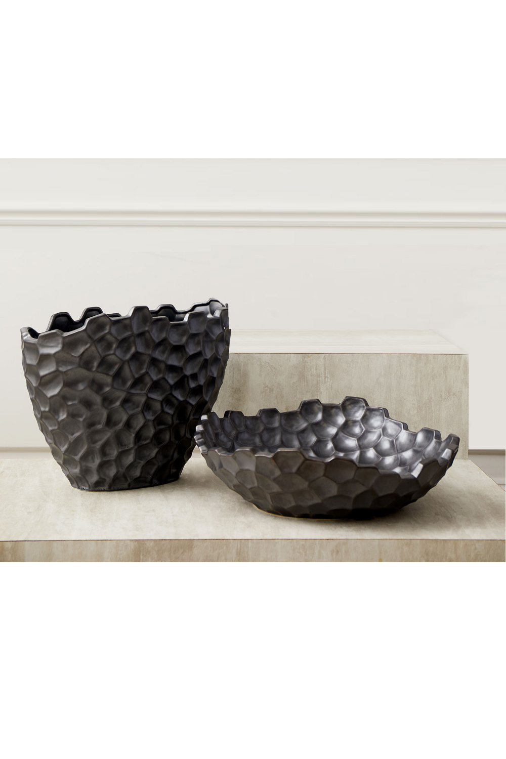 Pewter Grey Ceramic Vase | Liang & Eimil Harper | OROA.com