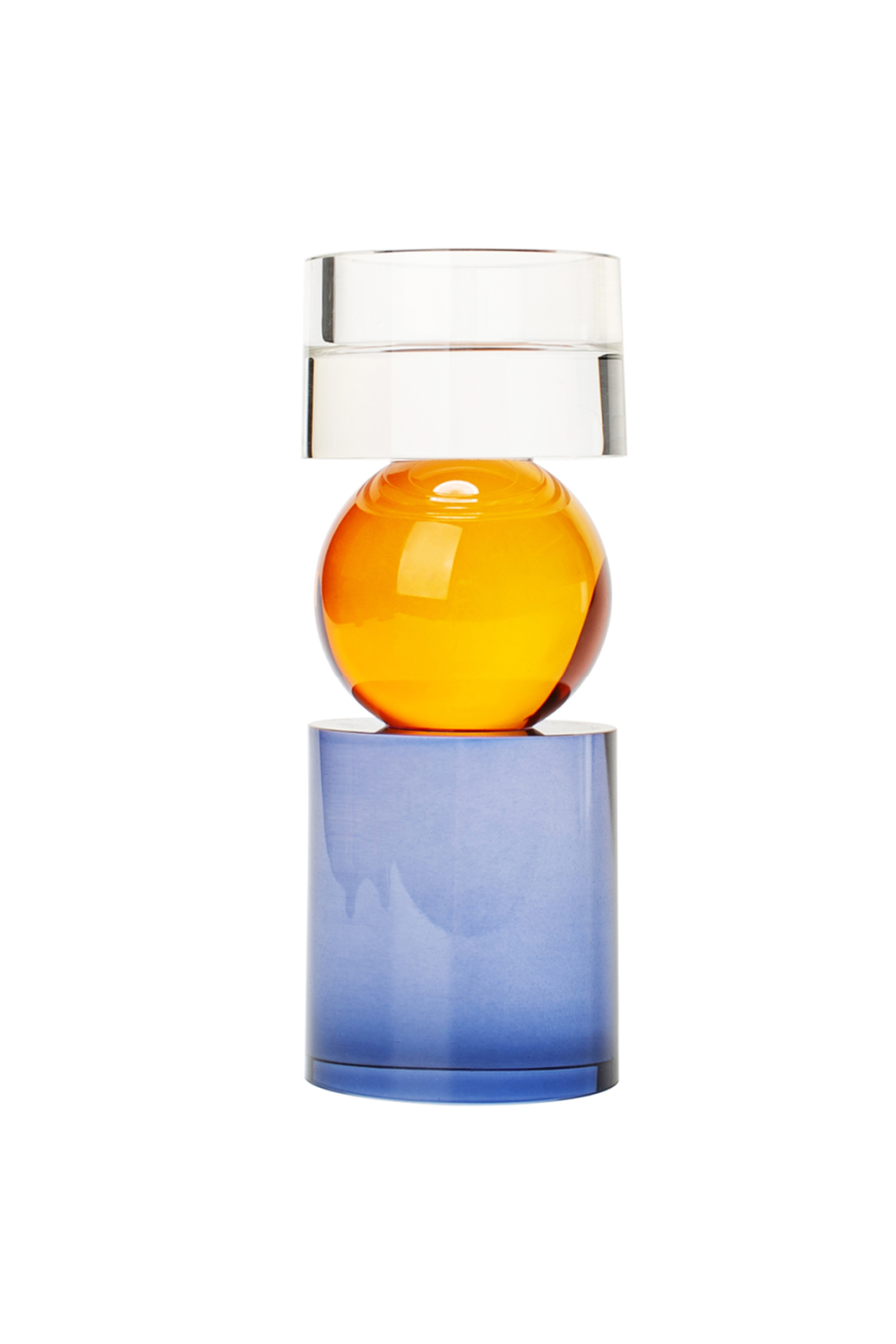 Tri-toned Translucent Glass Candleholder | Liang & Eimil A Fine Balance  | OROA