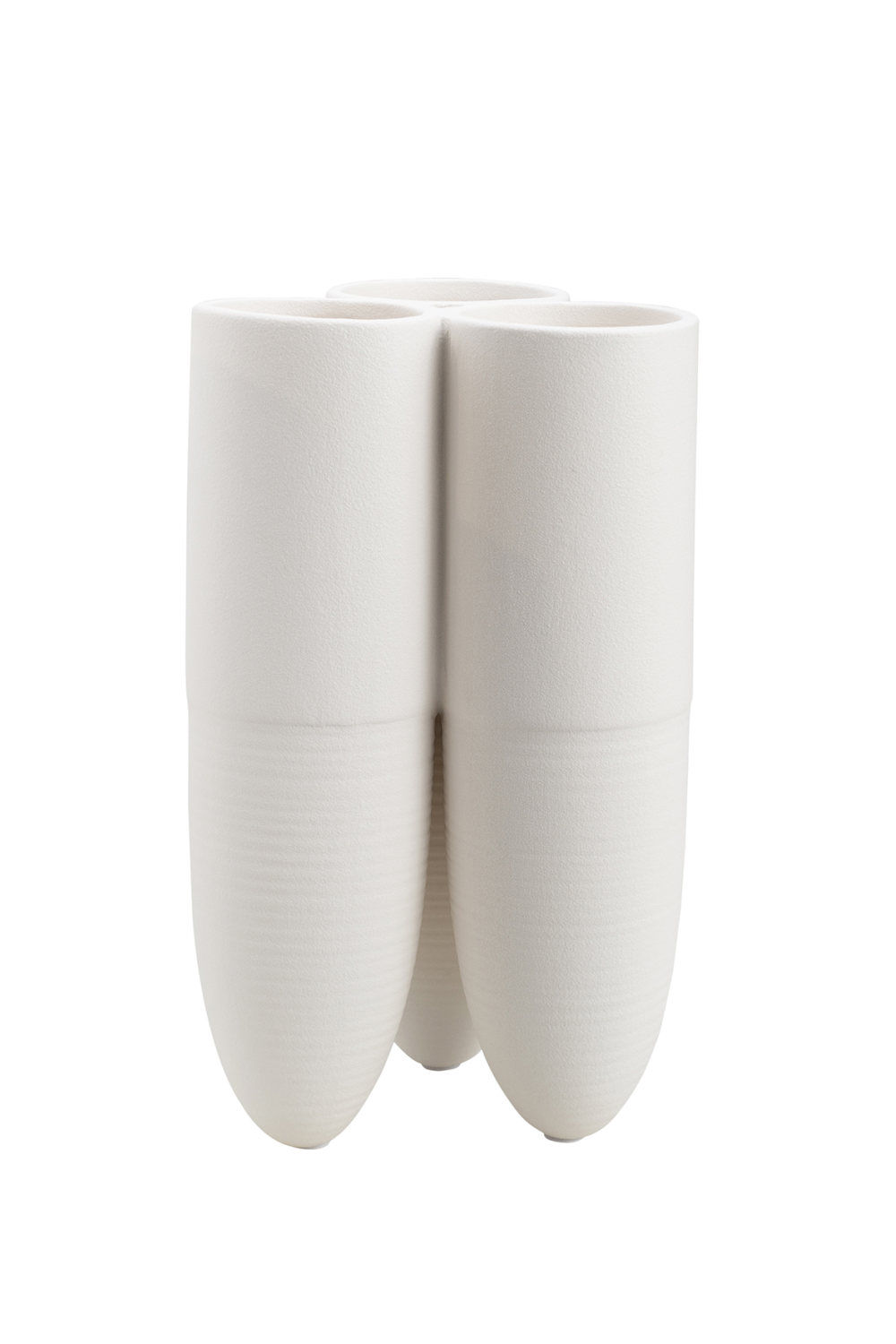 White Ceramic Novelty Vase | Liang & Eimil Torpedo | OROA.com