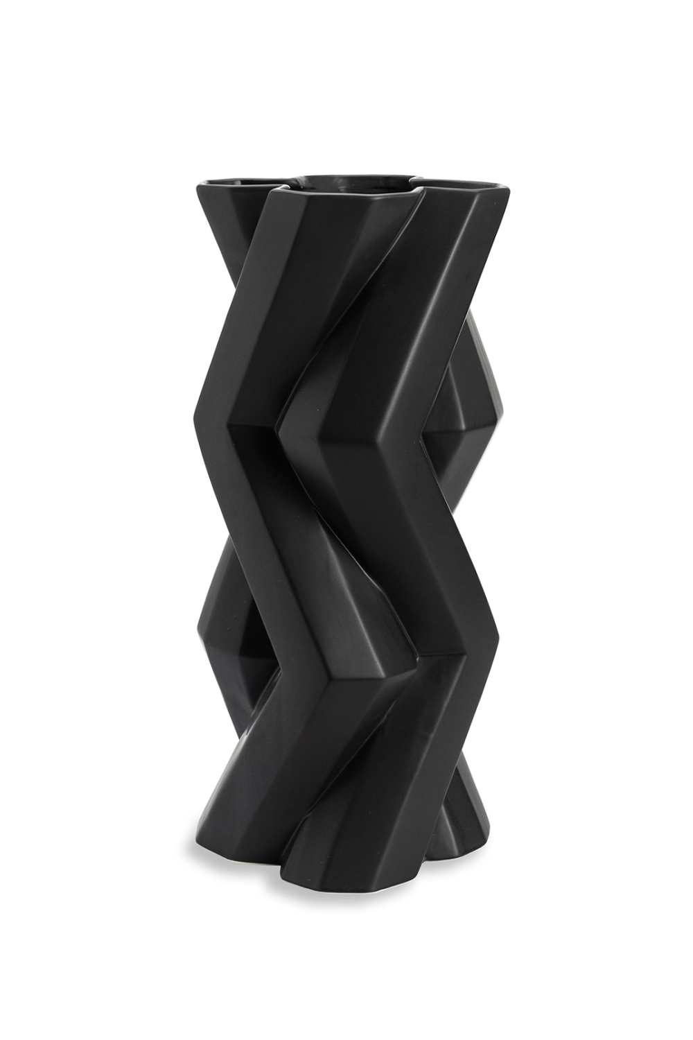 Geometrical Black Ceramic Vase | Liang & Eimil Boccio | OROA.com