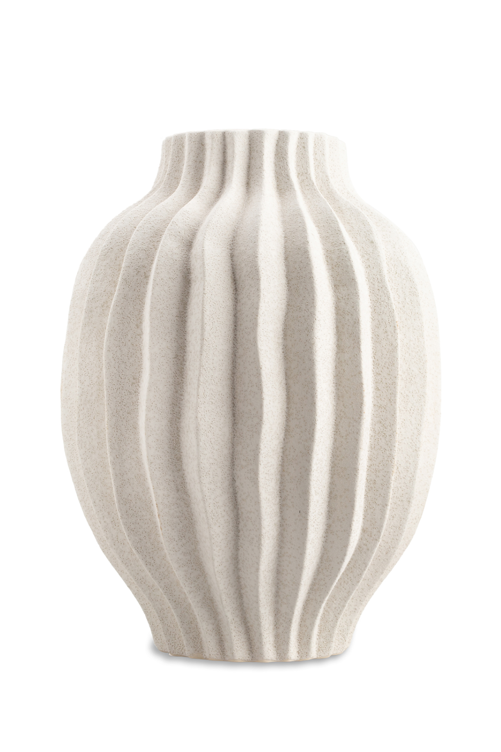 Matte White Textured Ceramic Vase | Liang & Eimil Fleuret I | OROA.com