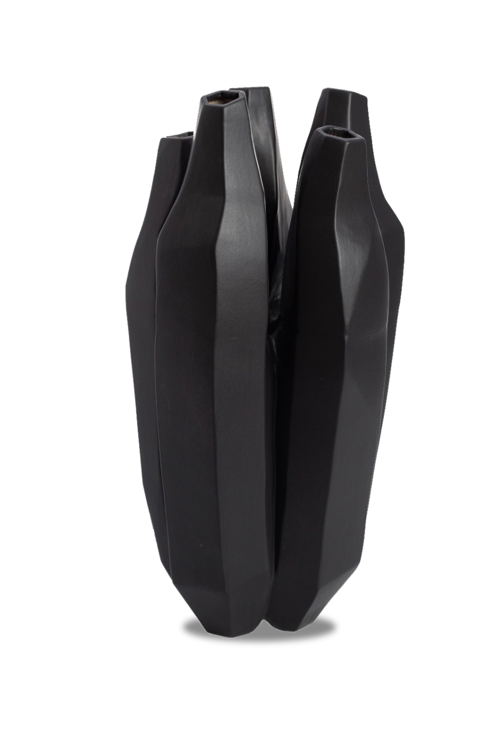 Black Ceramic Trio Vase | Liang & Eimil Inclination | OROA.com