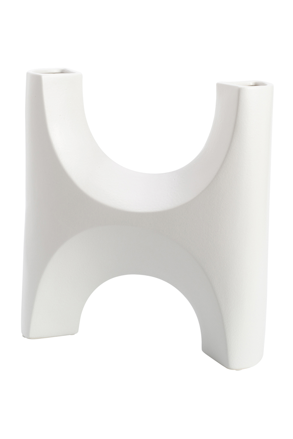 Hand-Glazed White Ceramic Vase | Liang & Eimil Savier | OROA.com