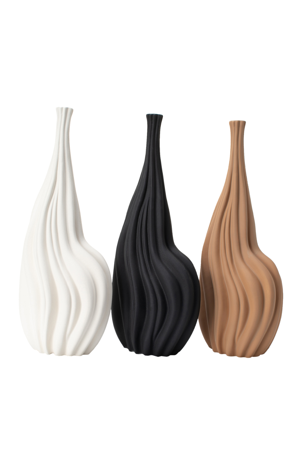 Brown Ceramic Modern Vase | Liang & Eimil Ceremoni | OROA.com
