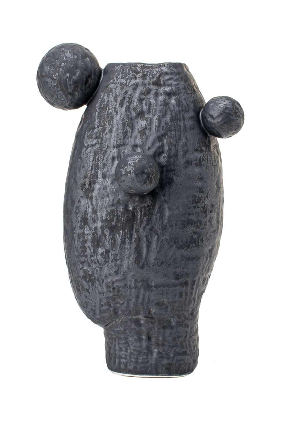 Black Glaze Sculptural Ceramic Vase | Liang & Eimil Latete III | OROA.com