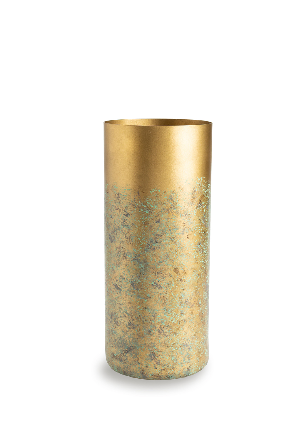 Patinated Gold Cylindrical Vase (S) | Liang & Eimil Inger I | OROA.com