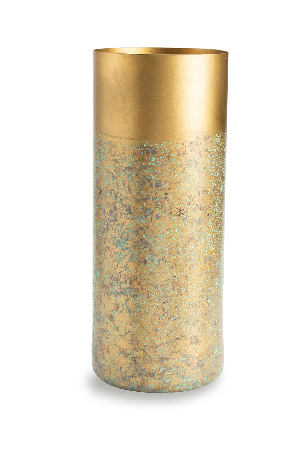 Patinated Gold Cylindrical Vase (L) | Liang & Eimil Inger II | OROA.com