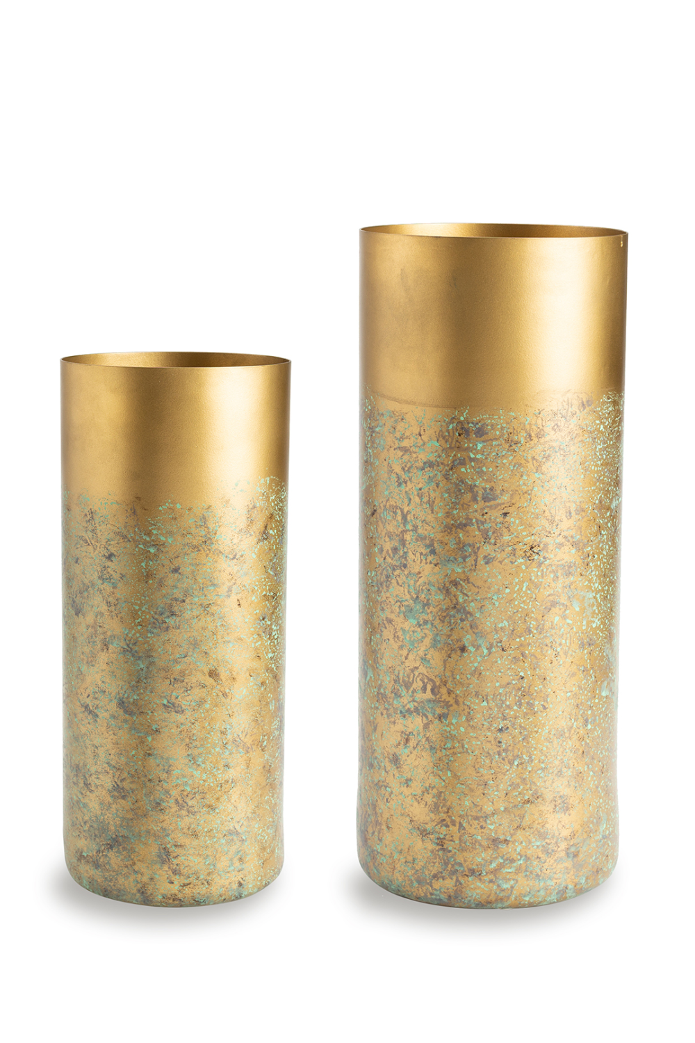 Patinated Gold Cylindrical Vase (L) | Liang & Eimil Inger II | OROA.com