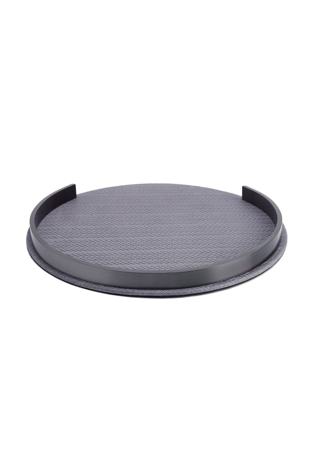 Embossed Leather Round Tray | Liang & Eimil Arabella | OROA.com